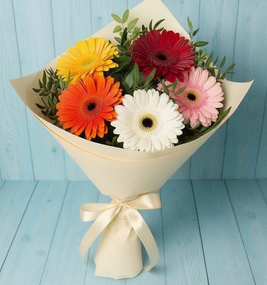 Букет цветов из: Герберы в Кирово-Чепецке