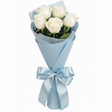 Букет 5 Белых роз Проуд #REPLACE_PRED# Кирово-Чепецке
