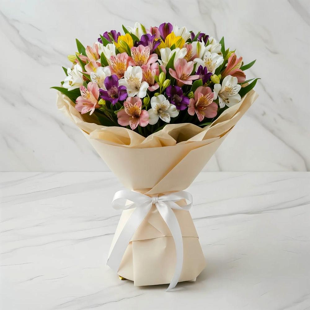 Букет цветов из: Альстромерии в Кирово-Чепецке