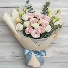 Букет цветов из:  Лизиантусы в Кирово-Чепецке