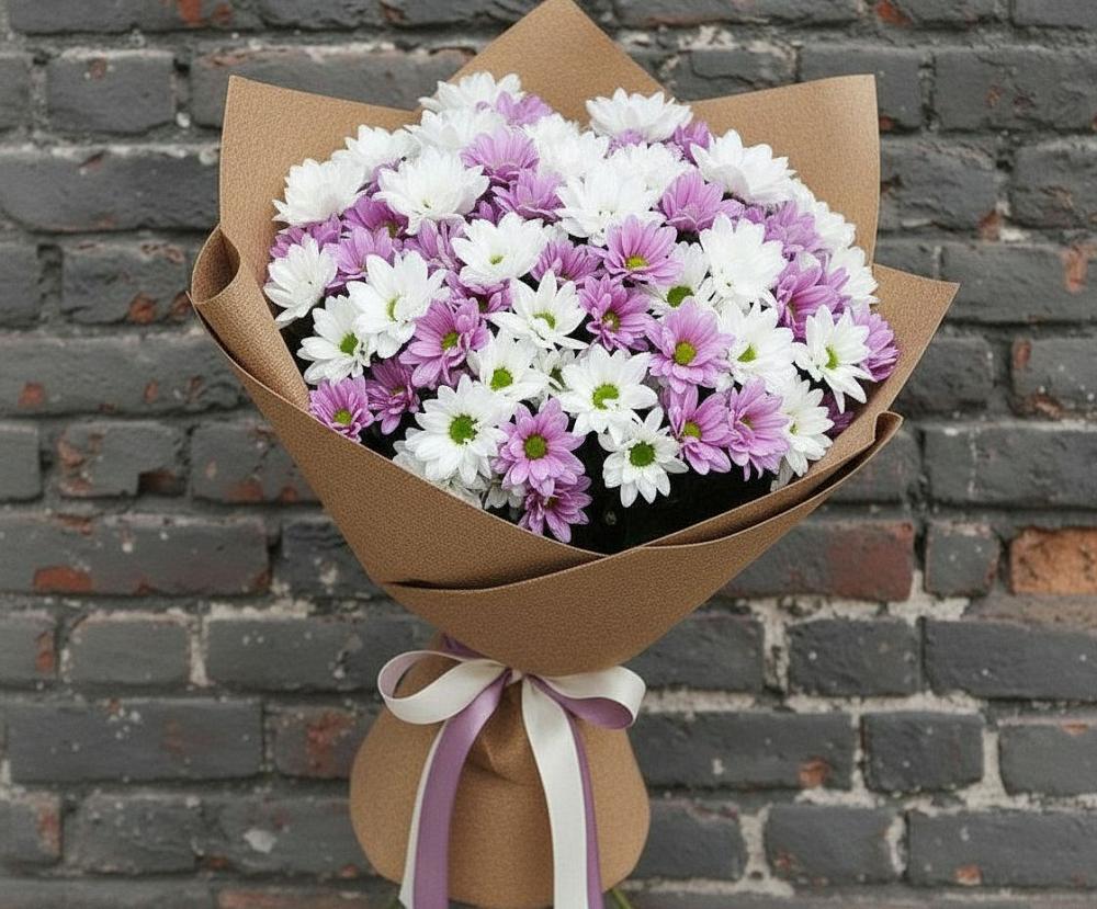 Букет цветов из: Хризантемы в Кирово-Чепецке