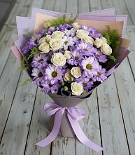 Букет цветов из:  Хризантемы и Розы #REPLACE_PRED# Кирово-Чепецке